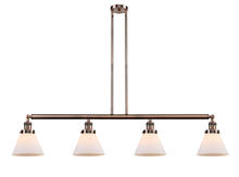 Innovations Lighting 214-AC-G41 - Cone - 4 Light - 52 inch - Antique Copper - Stem Hung - Island Light