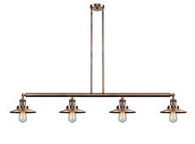 Innovations Lighting 214-AC-M3 - Railroad - 4 Light - 53 inch - Antique Copper - Stem Hung - Island Light