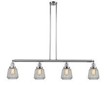Innovations Lighting 214-PC-G142 - Chatham - 4 Light - 51 inch - Polished Chrome - Stem Hung - Adjustable Island Light