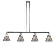 Innovations Lighting 214-PC-G43-LED - Cone - 4 Light - 52 inch - Polished Chrome - Stem Hung - Adjustable Island Light
