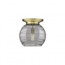 Innovations Lighting 221-1F-AB-G1213-14SM - Athens Deco Swirl - 1 Light - 14 inch - Antique Brass - Flush Mount