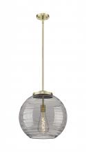Innovations Lighting 221-1S-AB-G1213-16SM - Athens Deco Swirl - 1 Light - 16 inch - Antique Brass - Stem Hung - Pendant