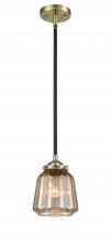 Innovations Lighting 284-1S-BAB-G146-LED - Chatham - 1 Light - 7 inch - Black Antique Brass - Stem hung - Mini Pendant