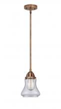 Innovations Lighting 288-1S-AC-G194-LED - Bellmont - 1 Light - 6 inch - Antique Copper - Stem hung - Mini Pendant