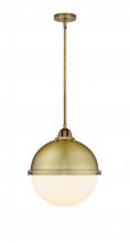 Innovations Lighting 288-1S-BB-HFS-121-BB-LED - Hampden - 1 Light - 13 inch - Brushed Brass - Stem hung - Pendant