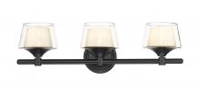 Innovations Lighting 311-3W-BK-CLW - Laguna - 3 Light - 24 inch - Black - Bath Vanity Light