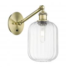 Innovations Lighting 317-1W-AB-G460-7CL - Preston Cylinder - 1 Light - 7 inch - Antique Brass - Sconce