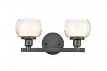 Innovations Lighting 330-2W-BK-CLW - Cairo - 2 Light - 15 inch - Black - Bath Vanity Light