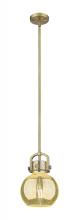 Innovations Lighting 410-1SS-BB-G410-8ME - Newton Sphere - 1 Light - 8 inch - Brushed Brass - Mini Pendant