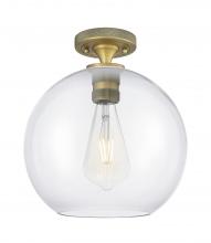 Innovations Lighting 434-1F-BB-G122-10 - Crown Point - 1 Light - 10 inch - Brushed Brass - Flush Mount