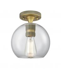 Innovations Lighting 434-1F-BB-G122-8 - Crown Point - 1 Light - 8 inch - Brushed Brass - Flush Mount