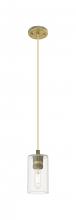Innovations Lighting 434-1P-BB-G434-7CL - Crown Point - 1 Light - 5 inch - Brushed Brass - Pendant