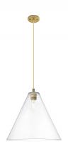 Innovations Lighting 434-1P-BB-GBC-162 - Crown Point - 1 Light - 16 inch - Brushed Brass - Pendant