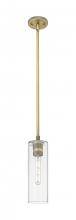 Innovations Lighting 434-1S-BB-G434-12CL - Crown Point - 1 Light - 5 inch - Brushed Brass - Pendant