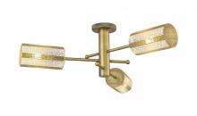 Innovations Lighting 434-3F-BB-G434-7ME - Crown Point - 3 Light - 34 inch - Brushed Brass - Semi-Flush Mount