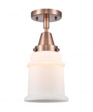 Innovations Lighting 447-1C-AC-G181 - Canton - 1 Light - 6 inch - Antique Copper - Semi-Flush Mount
