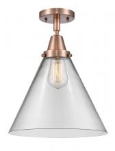 Innovations Lighting 447-1C-AC-G42-L - Cone - 1 Light - 12 inch - Antique Copper - Semi-Flush Mount