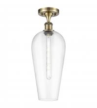 Innovations Lighting 516-1C-AB-G456-8CL - Chelsea - 1 Light - 8 inch - Antique Brass - Semi-Flush Mount