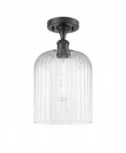 Innovations Lighting 516-1C-BK-G559-8CL - Bridal Veil - 1 Light - 5 inch - Matte Black - Semi-Flush Mount