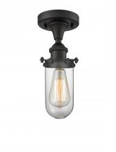 Innovations Lighting 516-1C-OB-CE231-CL - Kingsbury - 1 Light - 4 inch - Oil Rubbed Bronze - Semi-Flush Mount