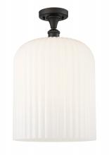 Innovations Lighting 516-1C-OB-G559-12GWH - Bridal Veil - 1 Light - 5 inch - Oil Rubbed Bronze - Semi-Flush Mount