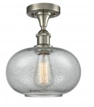 Innovations Lighting 516-1C-SN-G247-LED - Gorham - 1 Light - 10 inch - Brushed Satin Nickel - Semi-Flush Mount