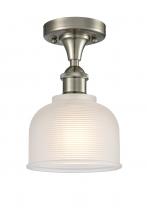 Innovations Lighting 516-1C-SN-G411 - Dayton - 1 Light - 6 inch - Brushed Satin Nickel - Semi-Flush Mount