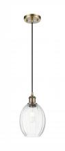 Innovations Lighting 516-1P-AB-G459-6CL - Preston Bulb - 1 Light - 6 inch - Antique Brass - Cord hung - Mini Pendant