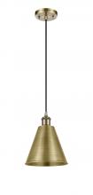Innovations Lighting 516-1P-AB-MBC-8-AB - Berkshire - 1 Light - 8 inch - Antique Brass - Cord hung - Mini Pendant