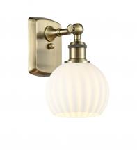 Innovations Lighting 516-1W-AB-G1217-6WV - White Venetian - 1 Light - 6 inch - Antique Brass - Sconce