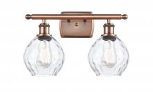 Innovations Lighting 516-2W-AC-G362 - Waverly - 2 Light - 16 inch - Antique Copper - Bath Vanity Light