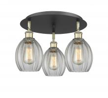 Innovations Lighting 516-3C-BAB-G82 - Eaton - 3 Light - 17 inch - Black Antique Brass - Semi-Flush Mount