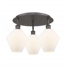 Innovations Lighting 516-3C-OB-G651-8 - Cindyrella - 3 Light - 20 inch - Oil Rubbed Bronze - Semi-Flush Mount