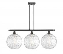 Innovations Lighting 516-3I-OB-G1215-12 - Athens Water Glass - 3 Light - 39 inch - Oil Rubbed Bronze - Stem Hung - Island Light