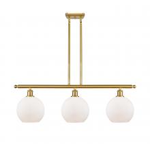 Innovations Lighting 516-3I-SG-G121 - Athens - 3 Light - 36 inch - Satin Gold - Stem hung - Island Light