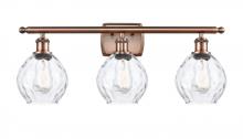 Innovations Lighting 516-3W-AC-G362 - Waverly - 3 Light - 26 inch - Antique Copper - Bath Vanity Light