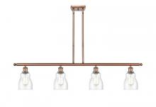 Innovations Lighting 516-4I-AC-G394 - Ellery - 4 Light - 48 inch - Antique Copper - Stem hung - Island Light