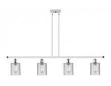 Innovations Lighting 516-4I-WPC-G112 - Cobbleskill - 4 Light - 48 inch - White Polished Chrome - Stem hung - Island Light