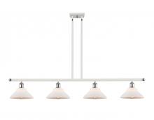 Innovations Lighting 516-4I-WPC-G131 - Orwell - 4 Light - 48 inch - White Polished Chrome - Stem hung - Island Light