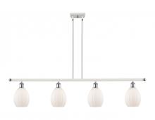 Innovations Lighting 516-4I-WPC-G81 - Eaton - 4 Light - 48 inch - White Polished Chrome - Stem hung - Island Light