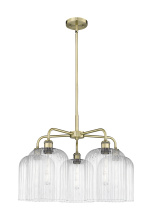 Innovations Lighting 516-5CR-AB-G559-8CL - Bridal Veil - 5 Light - 23 inch - Antique Brass - Chandelier