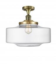 Innovations Lighting 517-1CH-AB-G692-16 - Bridgeton - 1 Light - 16 inch - Antique Brass - Semi-Flush Mount