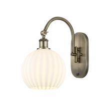 Innovations Lighting 518-1W-AB-G1217-8WV - White Venetian - 1 Light - 8 inch - Antique Brass - Sconce