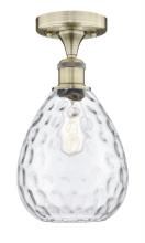 Innovations Lighting 616-1F-AB-G372 - Waverly - 1 Light - 8 inch - Antique Brass - Semi-Flush Mount