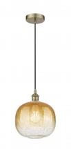 Innovations Lighting 616-1P-AB-G481-10AM - Brookhaven Sphere - 1 Light - 11 inch - Antique Brass - Cord hung - Mini Pendant