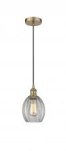 Innovations Lighting 616-1P-AB-G82 - Eaton - 1 Light - 6 inch - Antique Brass - Cord hung - Mini Pendant