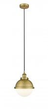 Innovations Lighting 616-1PH-BB-HFS-81-BB - Hampden - 1 Light - 9 inch - Brushed Brass - Cord hung - Mini Pendant