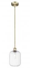 Innovations Lighting 616-1S-AB-G460-7CL - Preston Cylinder - 1 Light - 7 inch - Antique Brass - Stem hung - Mini Pendant