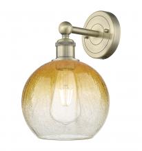 Innovations Lighting 616-1W-AB-G483-8AM - Brookhaven Globe - 1 Light - 8 inch - Antique Brass - Sconce