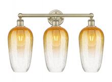 Innovations Lighting 616-3W-AB-G484-7AM - Brookhaven Flute - 3 Light - 25 inch - Antique Brass - Bath Vanity Light